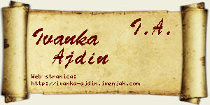 Ivanka Ajdin vizit kartica